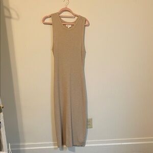 Sleeveless Tan Dress